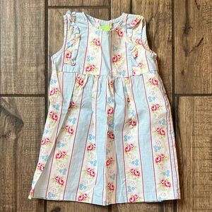 Floral Striped Kids Dress